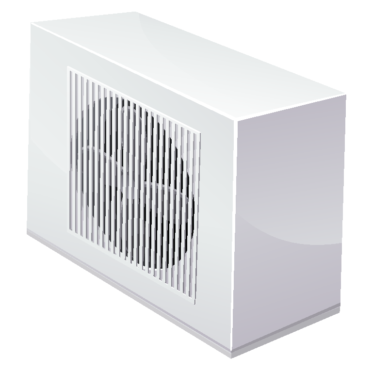 An external air source heat pump unit